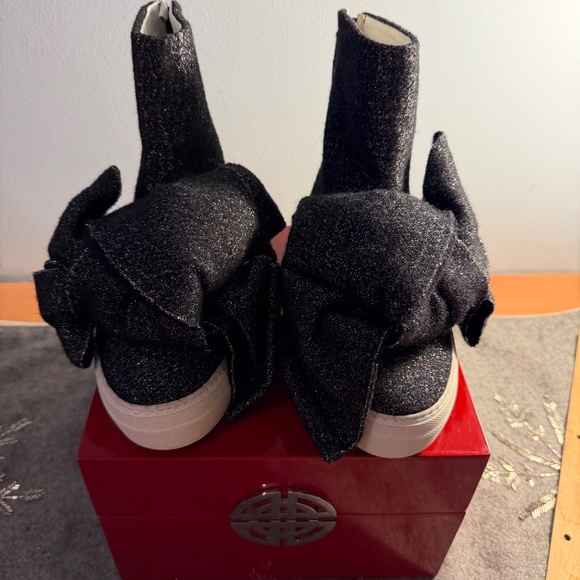 Joshua Sanders glitter bowl boots - Picture 2 of 4